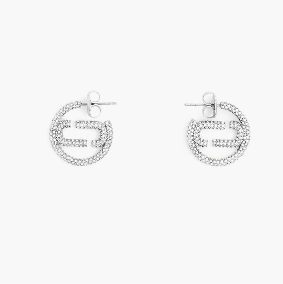 Marc Jacobs Small Pave Hoops - Picture 12 of 12